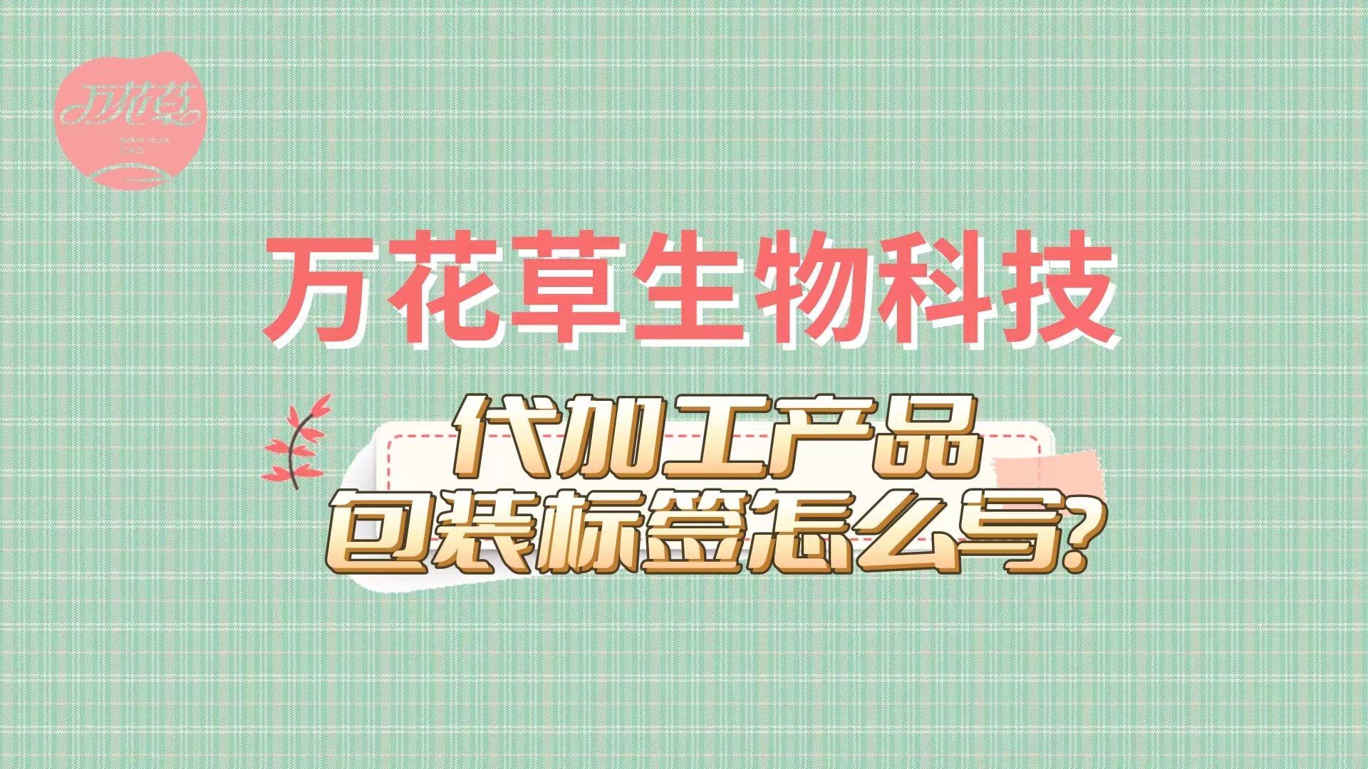 食品飲料貼牌加工(gōng)産品包裝标簽怎麽寫?萬花(huā)草(cǎo)提供包裝設計(jì)一(yī)站(zhàn)式解決方式